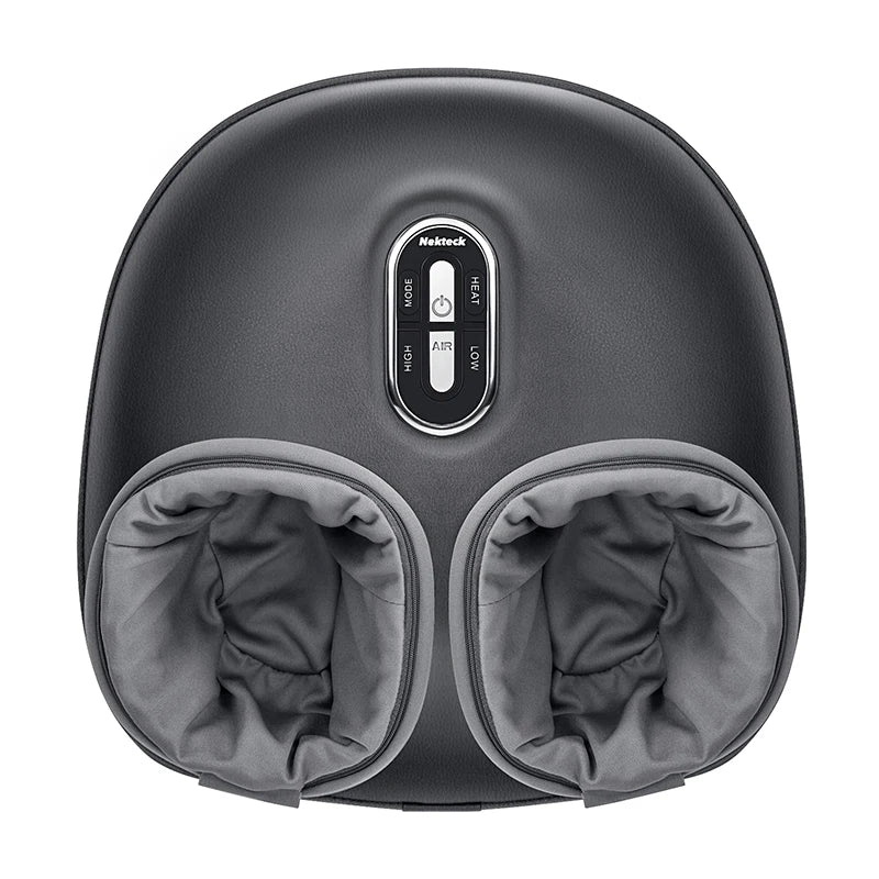 Nekteck | Shiatsu Foot Massage Machine With Heat Therapy, Air Compression, Shiatsu Knead Roller, Muscle Relaxation