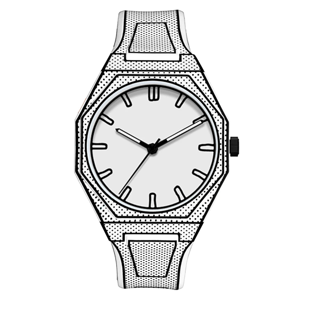 2D Comic Quartz Watch