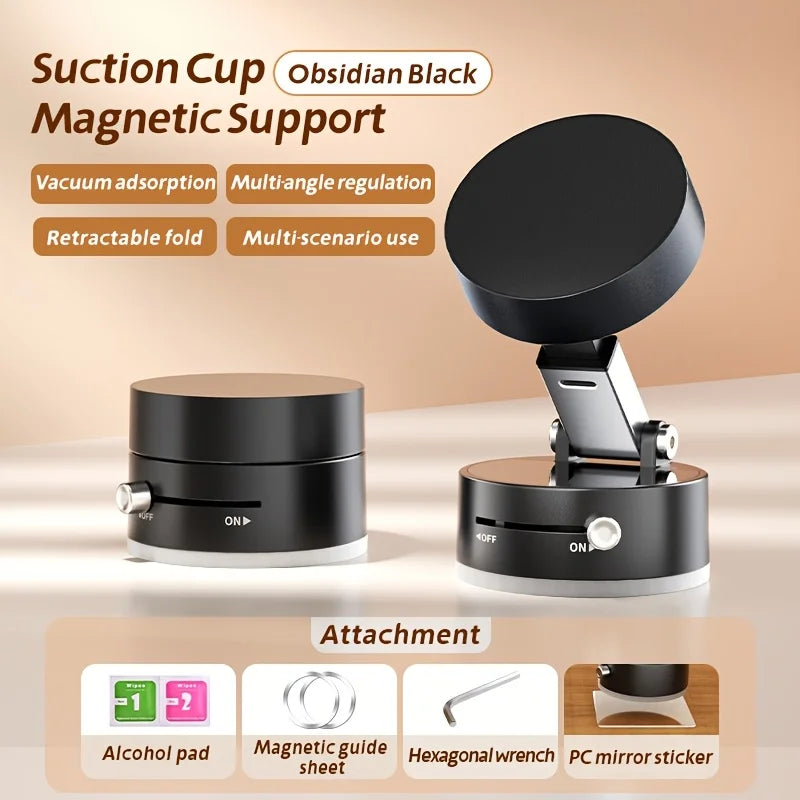 Magnetic Suction Phone Stand, Foldable And Retractable