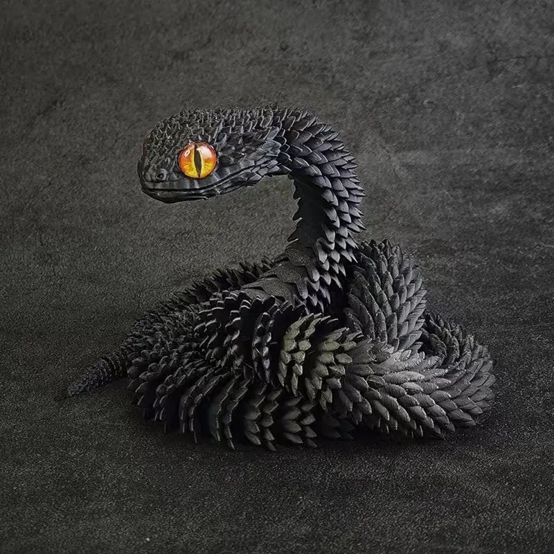 3D Printed Flexible Snake Toy
