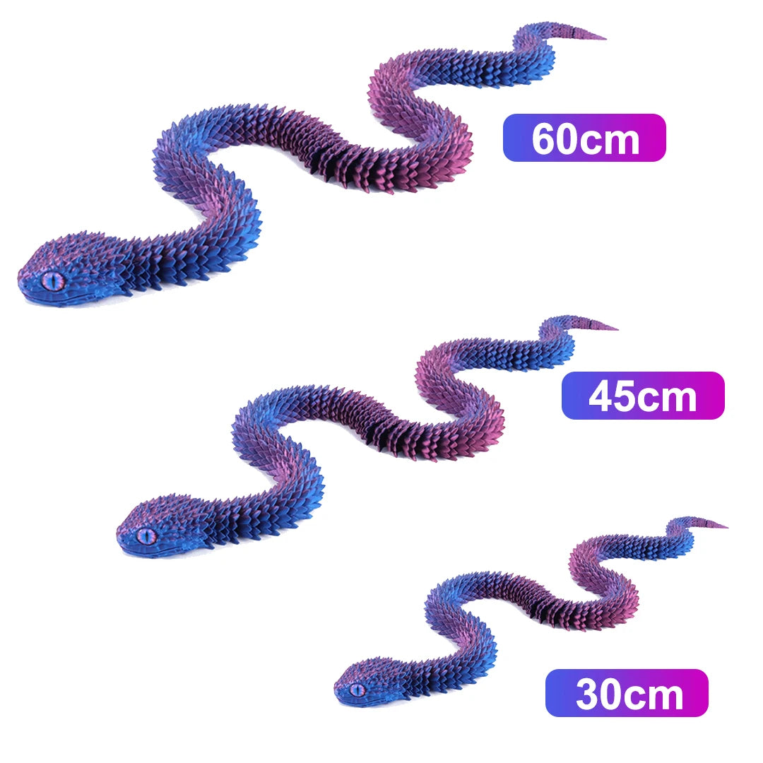 3D Printed Flexible Snake Toy