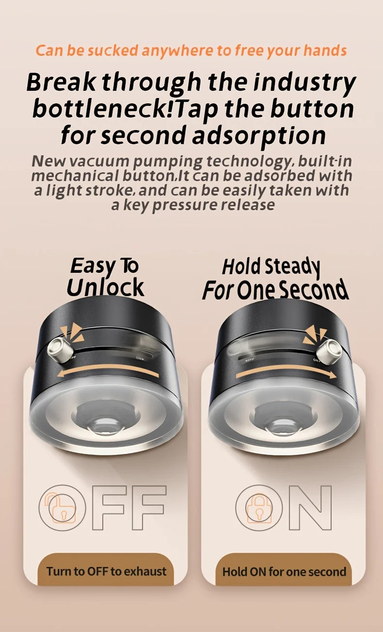 Magnetic Suction Phone Stand, Foldable And Retractable