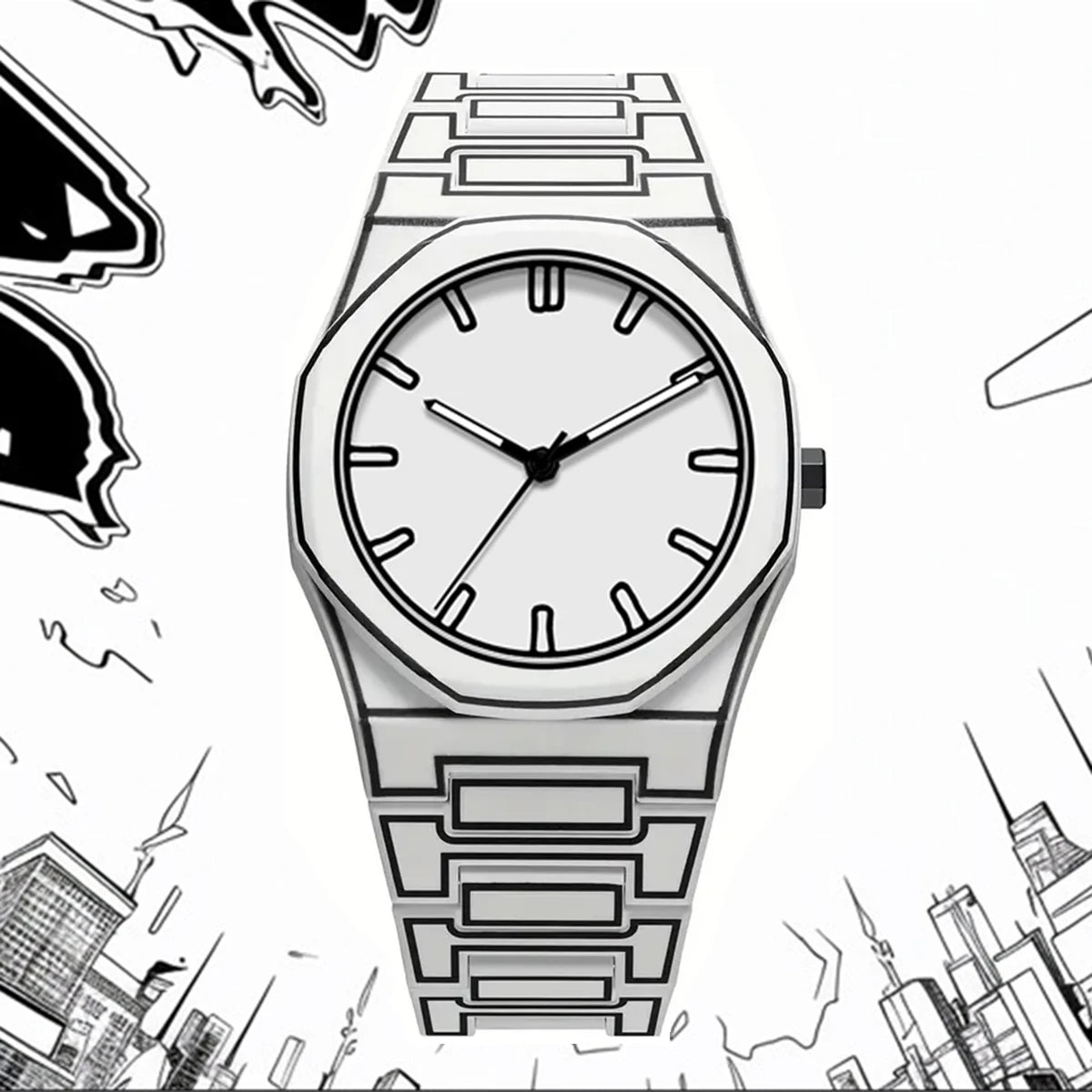 2D Comic Quartz Watch