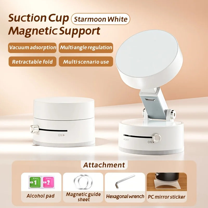 Magnetic Suction Phone Stand, Foldable And Retractable