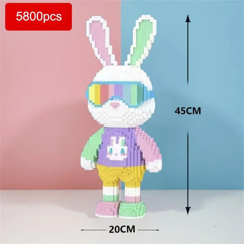 3DBlocks Cool Bunny Rabbit Building Blocks