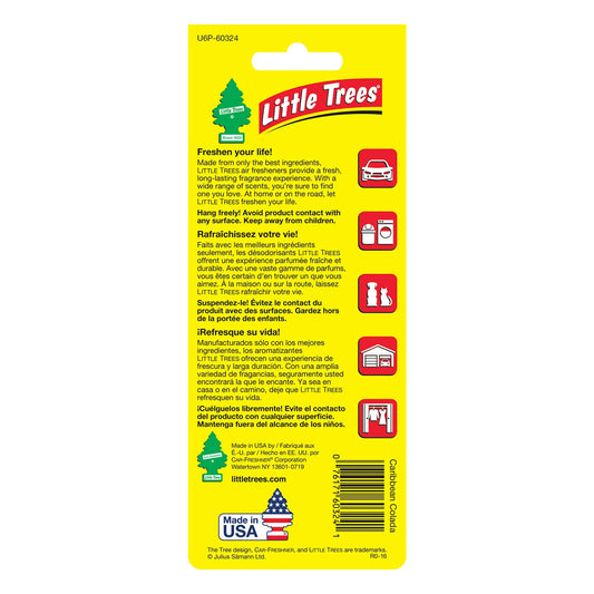 (6-Pack) Little Trees Caribbean Colada Air Fresheners