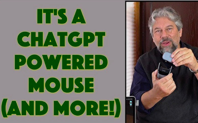 Load video: Video of a man named Dave Taylor giving a demonstration of the Cheerdots2 ChatGPT-Enabled AI Voice Mouse.