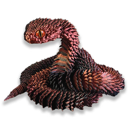 3D Printed Flexible Snake Toy