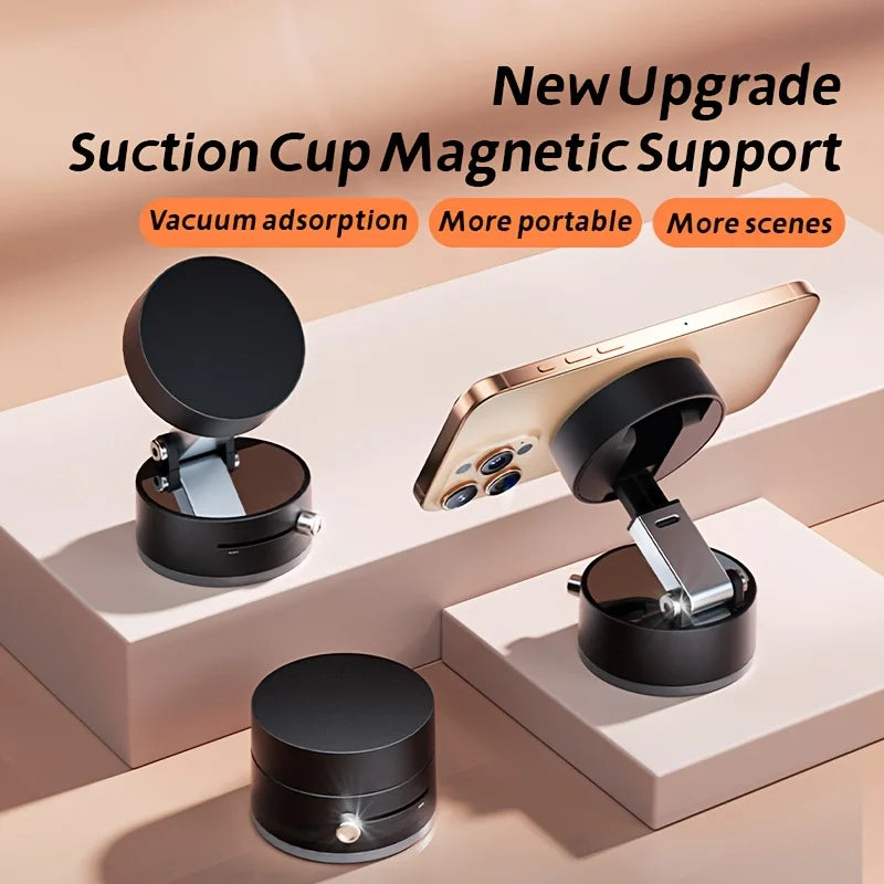 Magnetic Suction Phone Stand, Foldable And Retractable