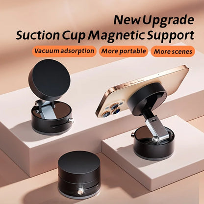 Magnetic Suction Phone Stand, Foldable And Retractable