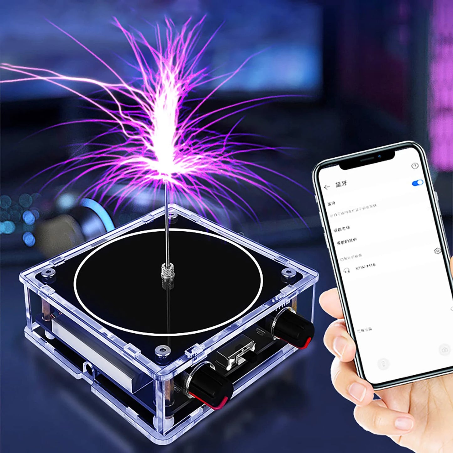 Bluetooth Music Tesla Coil: Touchable Plasma Speaker & Desktop Science Toy
