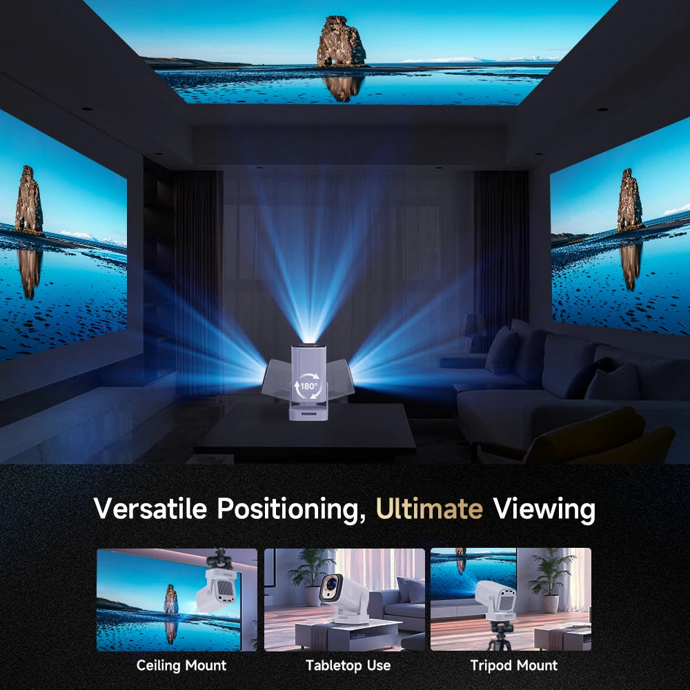 Magcubic | HY310 Mini Projector – Auto Focus, Native 1080P, 330ANSI, Android 11, 4K Support, Air Mouse + Voice Assistant