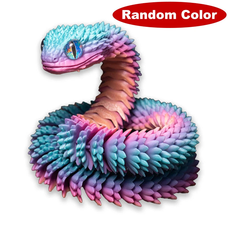 3D Printed Flexible Snake Toy