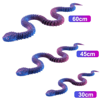 3D Printed Flexible Snake Toy