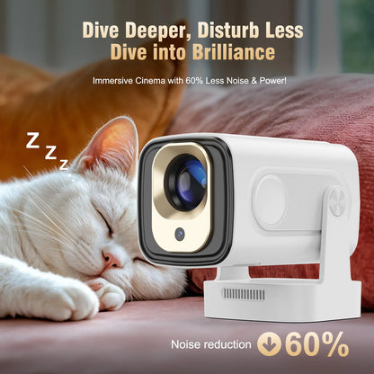 Magcubic | HY310 Mini Projector – Auto Focus, Native 1080P, 330ANSI, Android 11, 4K Support, Air Mouse + Voice Assistant