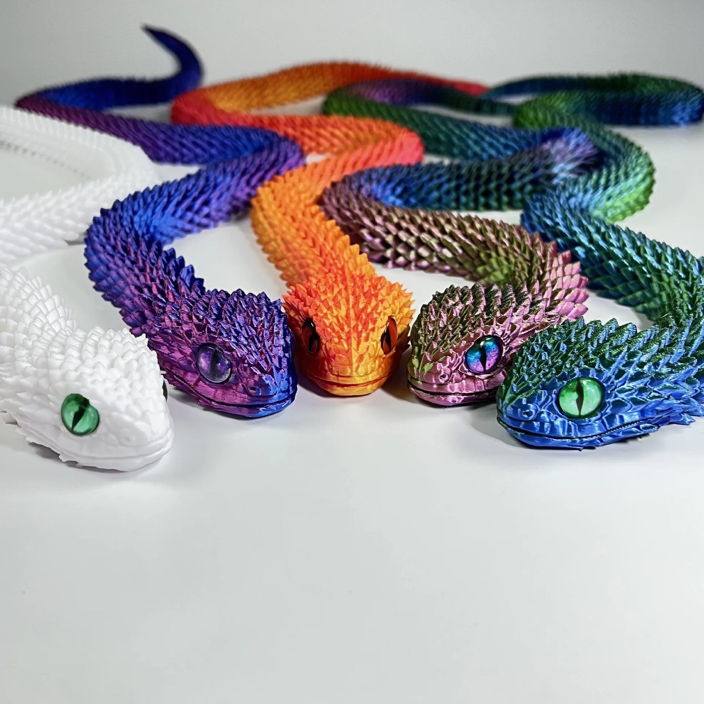 3D Printed Flexible Snake Toy