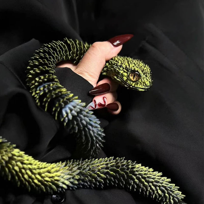 3D Printed Flexible Snake Toy