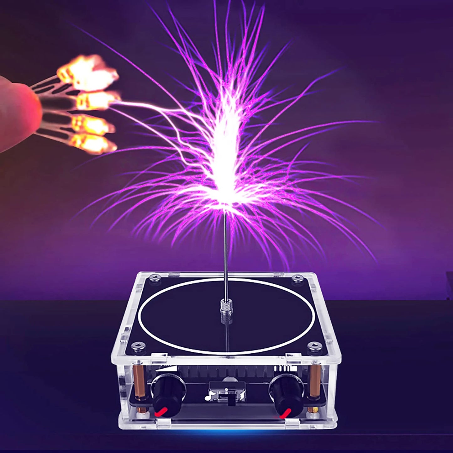Bluetooth Music Tesla Coil: Touchable Plasma Speaker & Desktop Science Toy