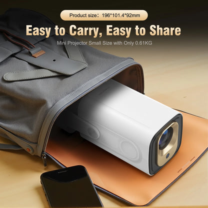 Magcubic | HY310 Mini Projector – Auto Focus, Native 1080P, 330ANSI, Android 11, 4K Support, Air Mouse + Voice Assistant