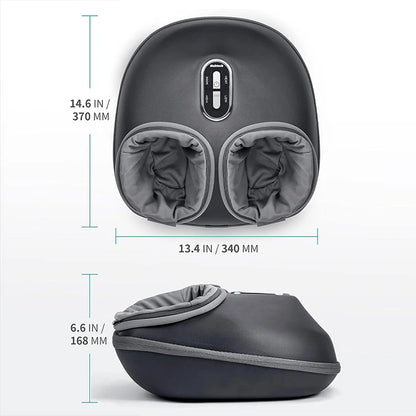 Nekteck | Shiatsu Foot Massage Machine With Heat Therapy, Air Compression, Shiatsu Knead Roller, Muscle Relaxation