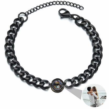Stainless Steel Personalized Photo Bracelet