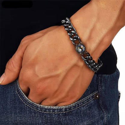 Stainless Steel Personalized Photo Bracelet