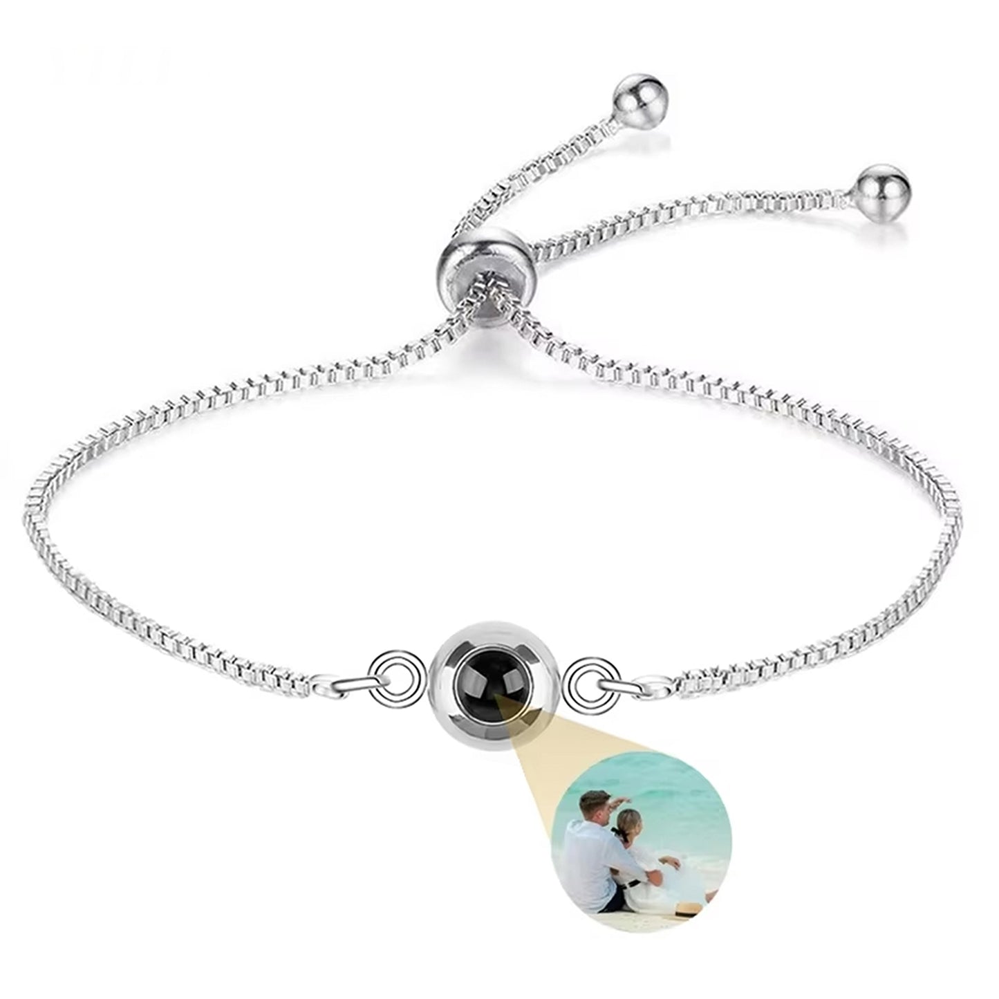Stainless Steel Personalized Photo Bracelet
